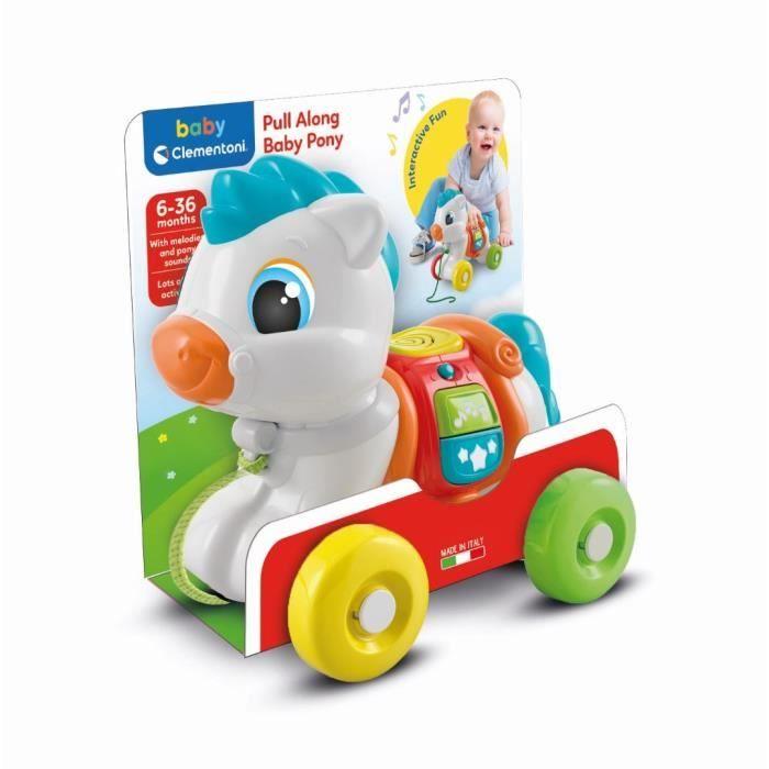 Clementoni - Mon poney à tirer - Boutons interactifs