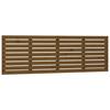 824721 vidaXL Wall-mounted Headboard Honey Brown 206x3x63 Cm Solid Pine Wood