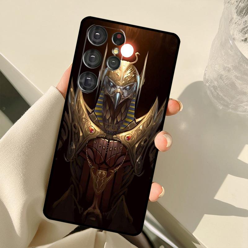 Egypt God Horus And Anubis Case For Samsung Galaxy S25 Ultra S21 S22 S23 S24 Ultra S9 S10 Plus S20 FE S25 FE Back Cover