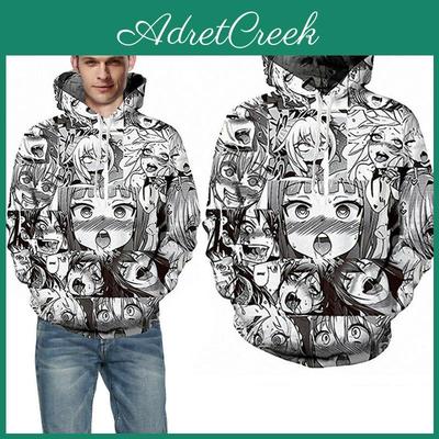Ahegao Anime Sejas Hūdijs Un Bikses Radošs 3D Iespiests Džogera Tērps Vīriešiem Un Sievietēm