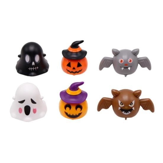 

6 шт. Хэллоуин Игрушка Машинка с Откатом Малыши Мальчики Девочки Пружинный Заводной Мини Мультяшный Тыква Призрак Летучая Мышь Игрушка Транспортное Средство Праздничные Сувениры для Вечеринки 6pcs