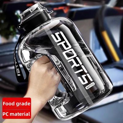 1200ml Sport-Wasserflasche mit großem Fassungsvermögen mit Strohhalm, auslaufsichere Trinkflaschen aus Kunststoff, Outdoor-Reisen, Wandern, Fitnessstudio, Krüge, BBA-frei