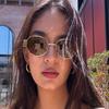 Summer Women's Fashion Glasses Vintage Oval Metal Frame Unisex Eyewear for Daily Commute and Street Style Photography