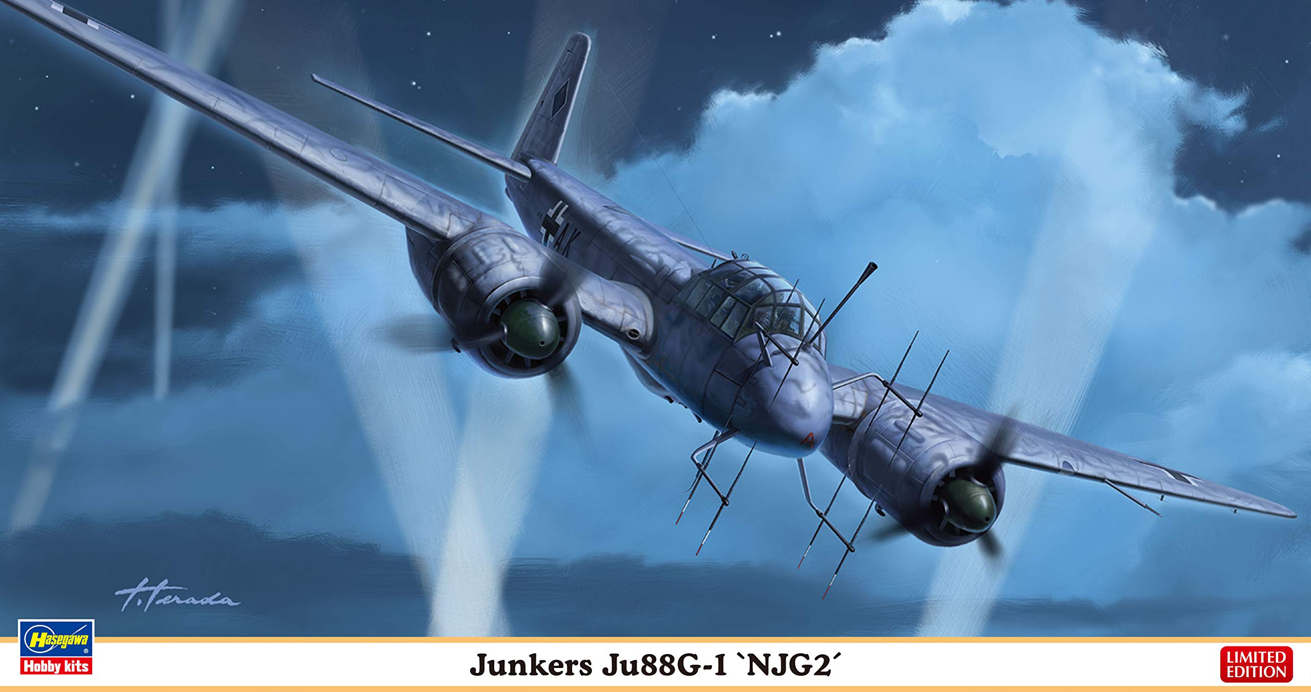 

Hasegawa Пластиковая модель 2-й эскадры ночных истребителей Люфтваффе Junkers 02358 1/72 Ju88G-1
