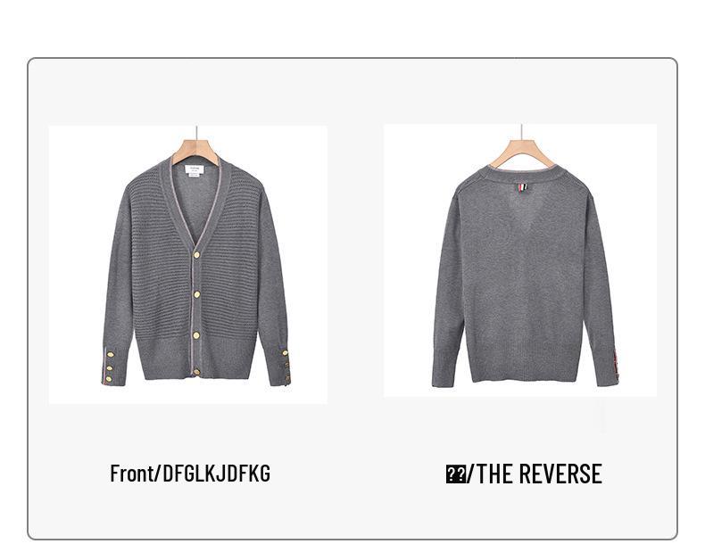 BROWIN2025 Autumn Urban Wool V-neck Cardigan Sweater