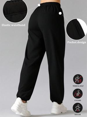 European & American Plus Size Women's Cotton Sweatpants - Loose, Comfortable, Skin-Friendly Fitness Wear