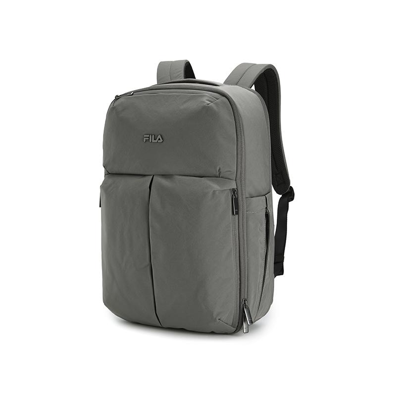 Fila White Fashion Simple Business Commuter Versatile Fabric Backpack Men Backpack Foggy-Gray F13M623107FGY