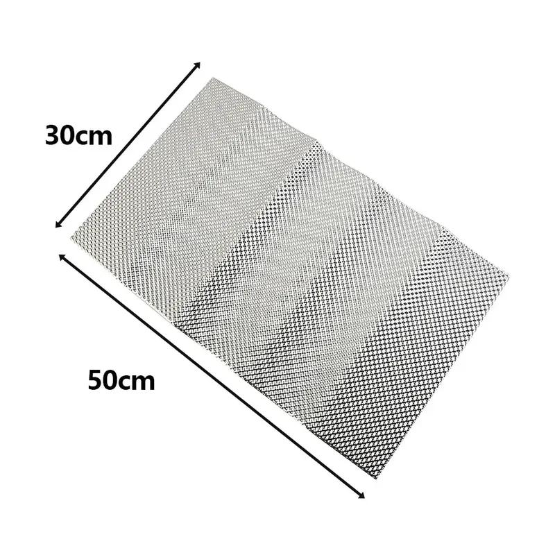 Bouclier Thermique Voiture Collecteur Turbo Échappements Isolation Thermique Moteur Électrique Plaque Aluminium Gaufré Isolation Résistante à la Chaleur 30cmx50cm