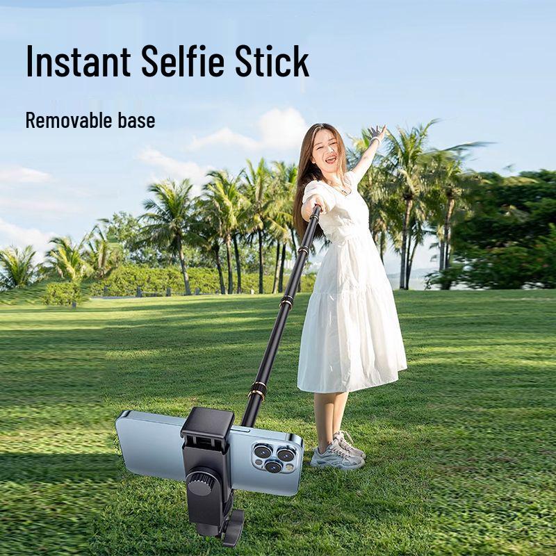 Mobile Phone Holder & Selfie Stick Tripod for Outdoor Photography and Live Streaming.