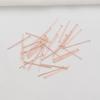 100pcs Color-Retaining 14K Gold-Wrapped T-Needle Accessories, Flat Needle Diy Handmade Beaded,, Ear Jewelry Materials