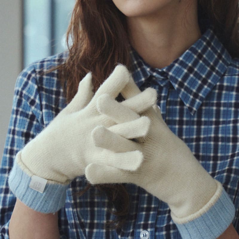 Marchen Unisex Couple Two-Tone Gloves_4color