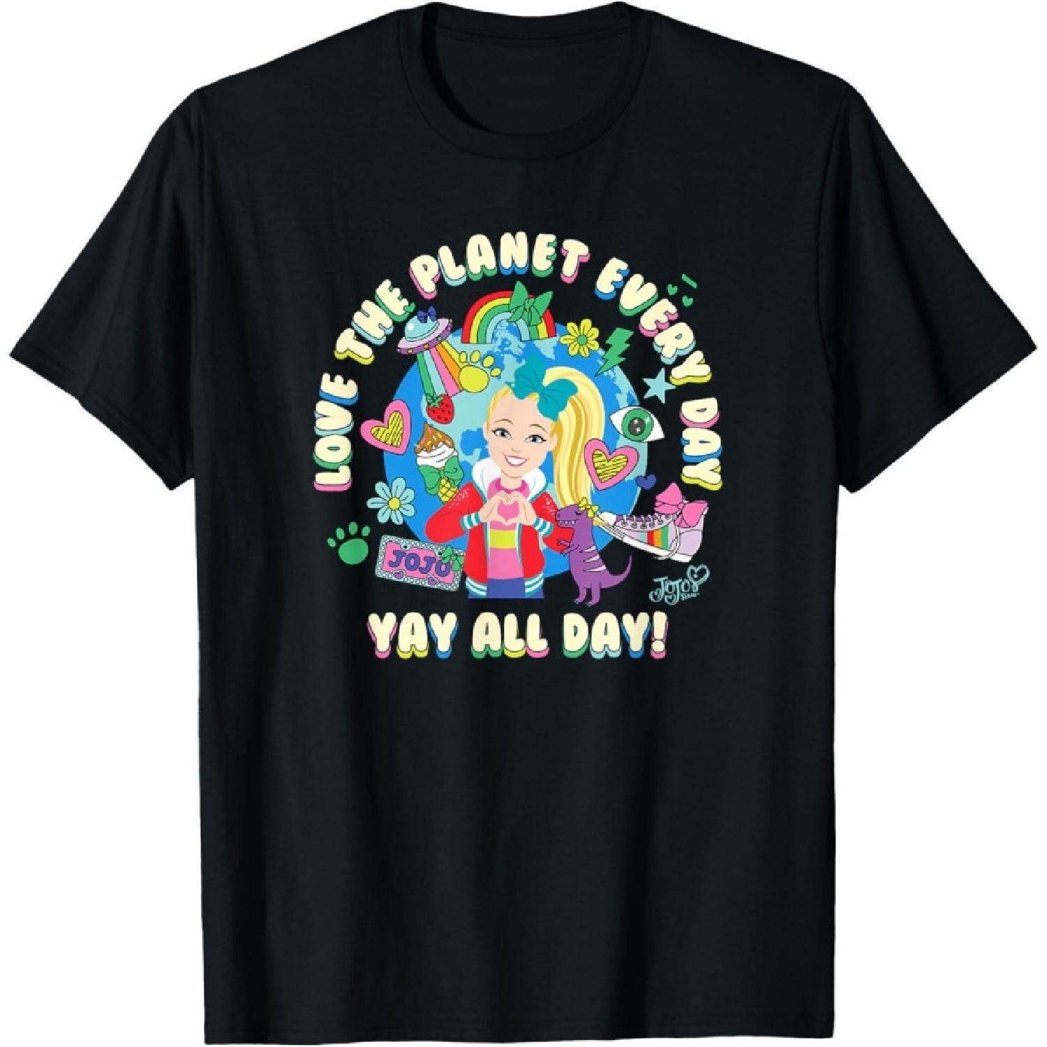 Футболка с коллажем JoJo Siwa  Люби Планету Земля  S