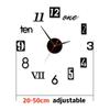 Luminous Large Wall Clock 3D DIY Quartz Clocks Fashion Watches Acrylic Mirror Stickers Living Room Home Decor Horloge