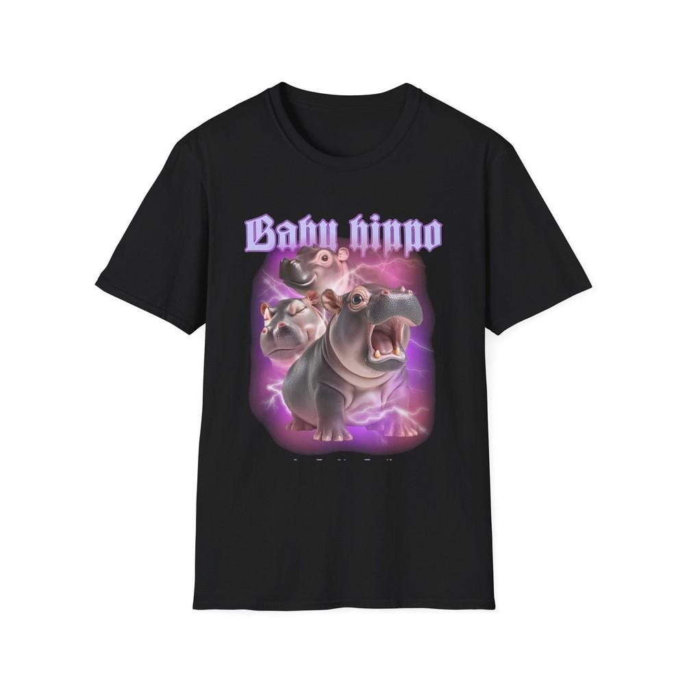 

Hippo Baby Graphic Tee, Cute Animal Shirt, Unisex T-Shirt - Kids, Boys, Girls 4XL