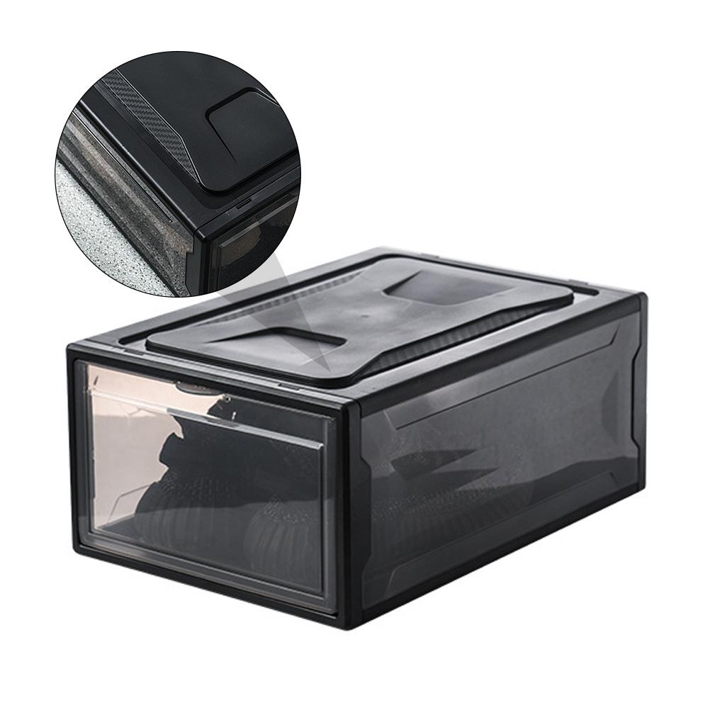 Shoe Storage Box Boxes Home Shoes Organizer Practical Holder Magnetic Attraction Pp Plastic Sneaker Container Stackable Case