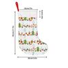 Christmas Decoration Fireplace Hanging Stocking Christmas Stockings 1pc 45.72 Cm, Christmas Toy Tree Red Printed Soft Xm