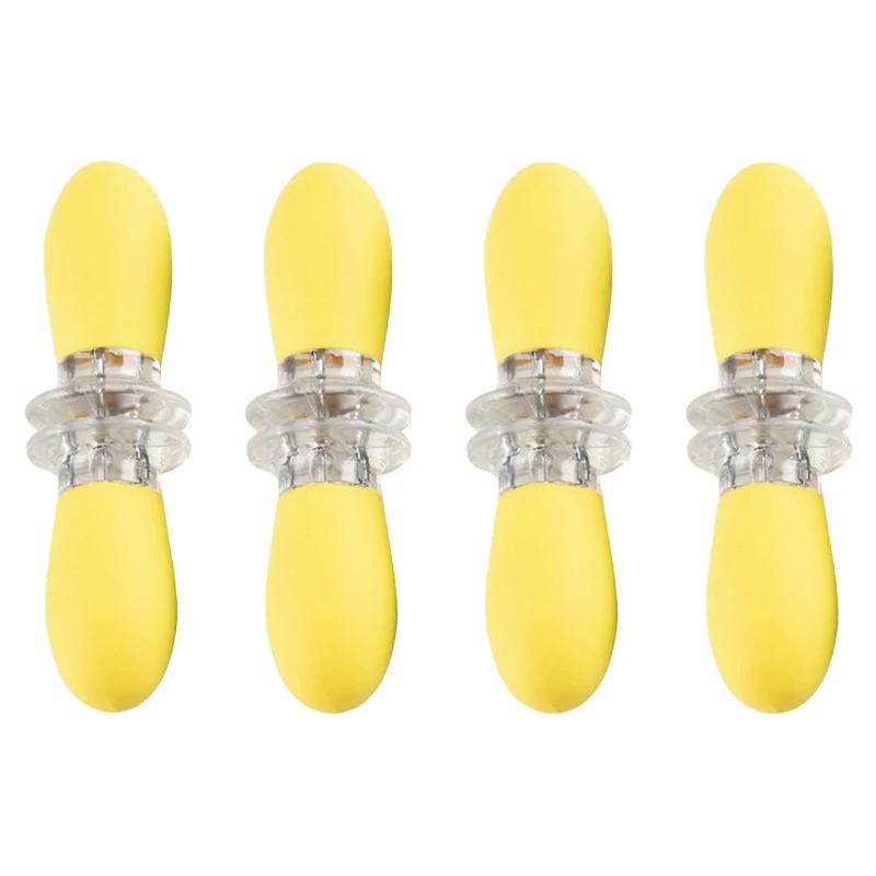 4 Pairs Corn Holders BBQ Grill Rotating Handles - Non-Slip Soft Grip & Stainless Steel Prongs, BBQ Prongs for Corn Hot Dog