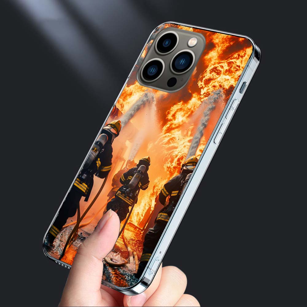 Firefighter Training Phone Case For Iphone 16E 15 Pro 14 Plus 17E 16 17 Pro Max Air 11 12 13 Mini Shockproof Capa Cute Cover