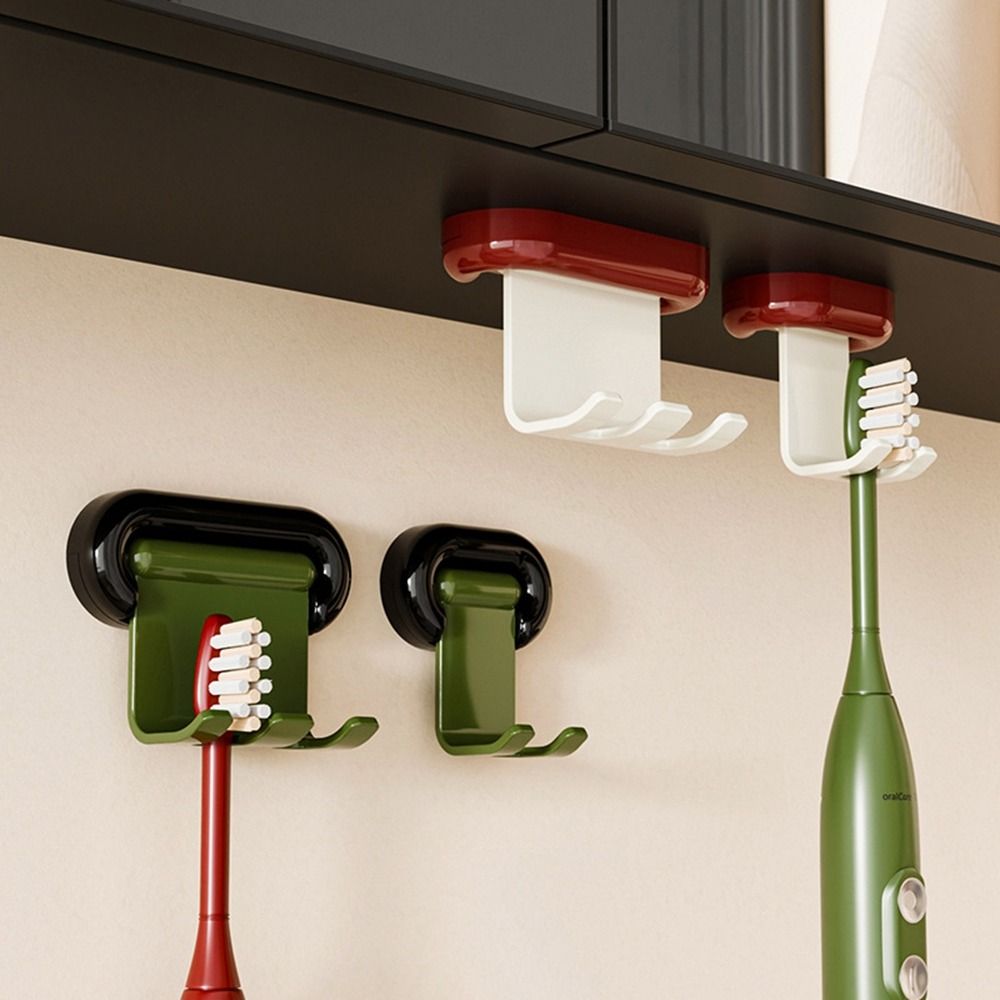 3Pcs Antique Style Magnetic Toothbrush Holder Wall Mounted Toothpaste Organizer  Mirror Cabinet