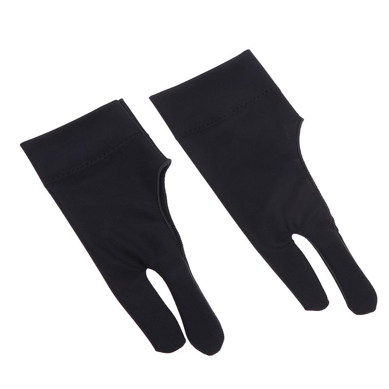 1Pc Artist Glove 2-Fingers Drawing Graphic Tablet Smudge Anti-Fouling Gloves