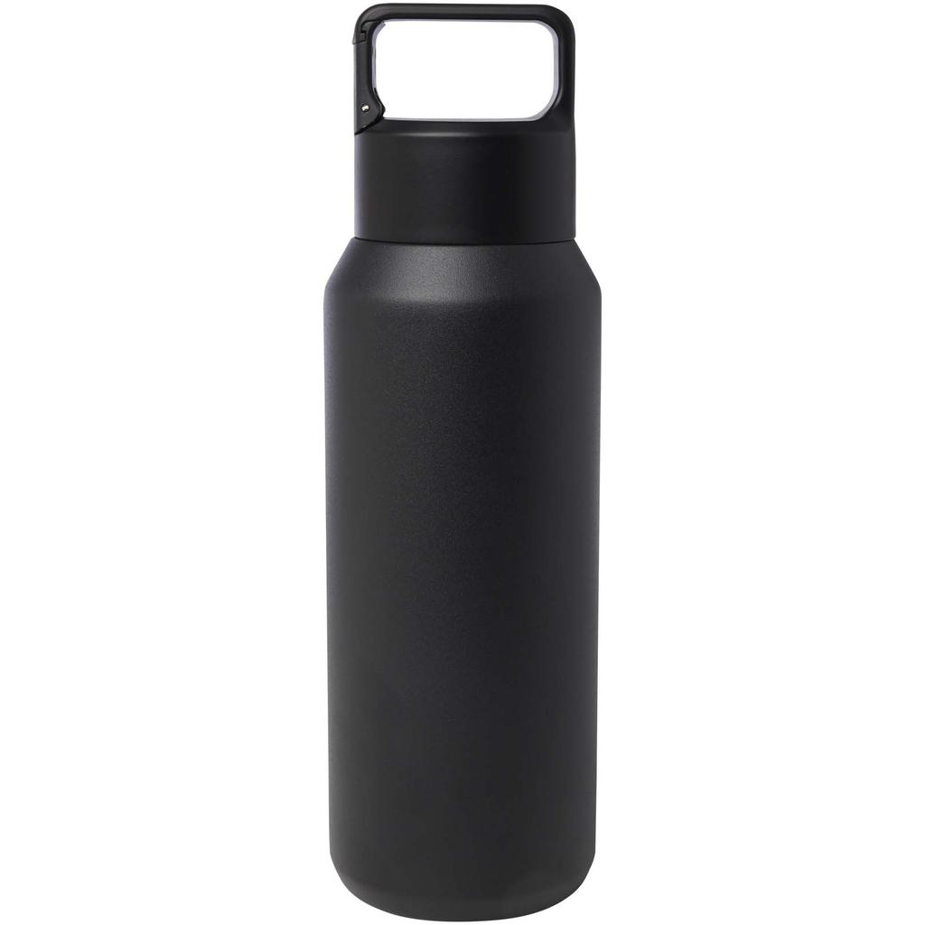 Bottle, 600 ml insulated vacuum copper en RCS-certified recycled stainless steel "Astra" (segura for ca Deep Black