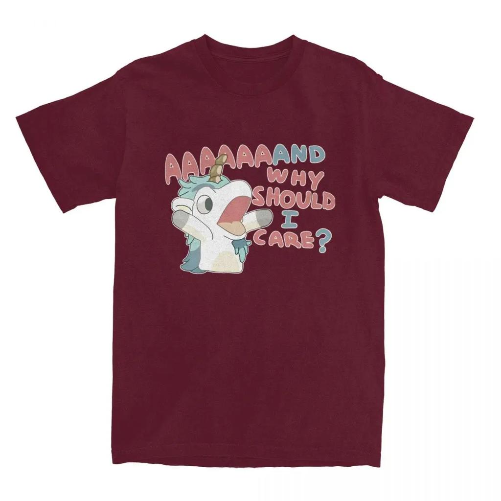 Herren Damen T-Shirt Warum sollte es mich interessieren Einhorn T-Shirts Harajuku Hot Anime Blauäugige Strand T-Shirts Y2K Basic Muster 100 Baumwoll T-Shirts
