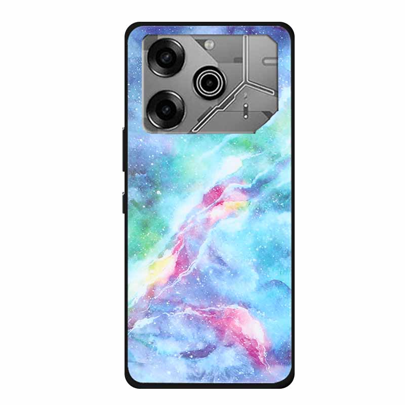 For Tecno Pova 6 Pro Case Marble TPU Silicone Soft Back Cover Phone Cases for Tecno Pova6Pro 5G LI9 Protector Mica Painted Coque