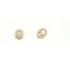 Zinc Alloy Ear Buckle Monk Head Ring with Nipple Stud for Phone Cases