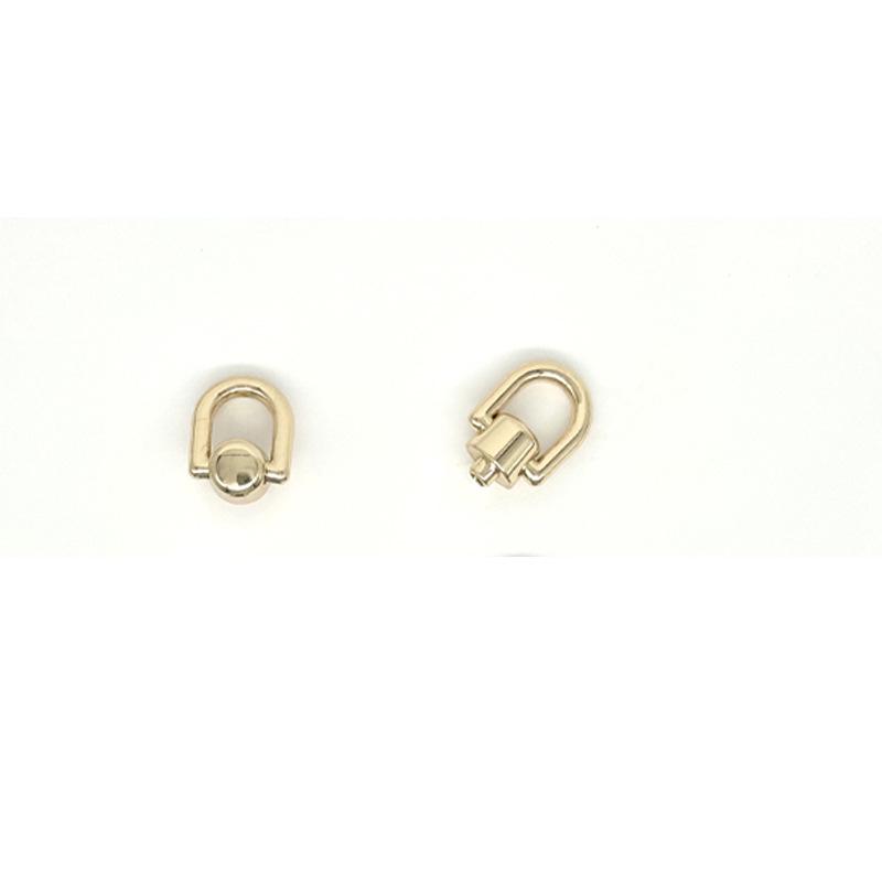 Zinc Alloy Ear Buckle Monk Head Ring with Nipple Stud for Phone Cases