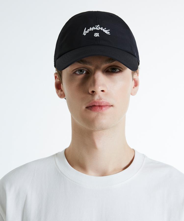 BUCKAROO Nylon Embroidered Logo Ball Cap Black