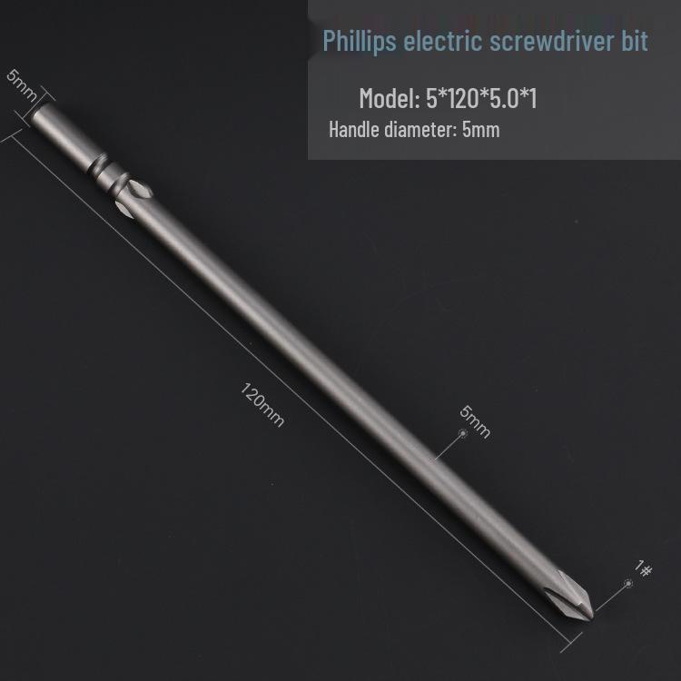 Hardened 5mm Magnetic S2 Steel Phillips Electric Screwdriver Bit Set