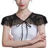 Delicate Lace Accent Shoulder Cover Fashion Scarf For Evening Event Daily Wear