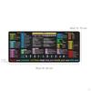Cheat Sheet Desk Pad Mat Rectangle Large Keyboard Word/ Shortcuts Mousepad for Home