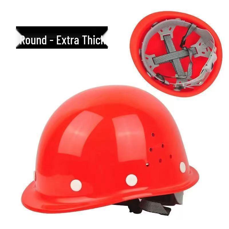 Capacete de Segurança Padrão para Eletricista e Construção - Respirável, Espessado para Proteção do Trabalhador.