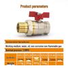 Thickened Brass DN32 Copper Ball Valve, Male & Female Threads, 1-Inch Valve with Union