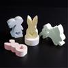 Silicone Candle Making Moulds Easter Rabbit Mold Hand-Making Supplies Silicone Texture for Craft and Home Decorations