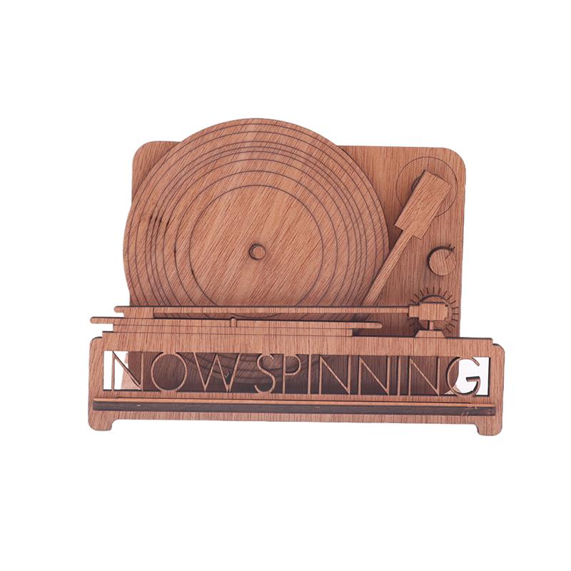 

Подставка для альбома Now Spinning Now Playing Виниловая пластинка Держатель Стенд Дисплей Деревянные Виниловые Подставки Для Хранения Аксессуары коричневый