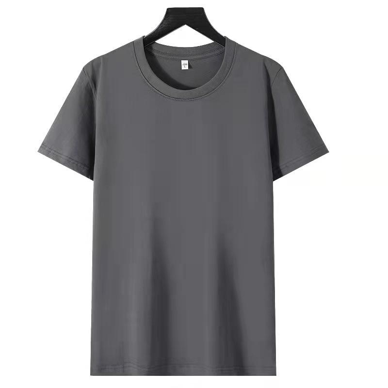 180g Ren Bomull Herr Slim Fit Rundhals Kortärmad T-shirt