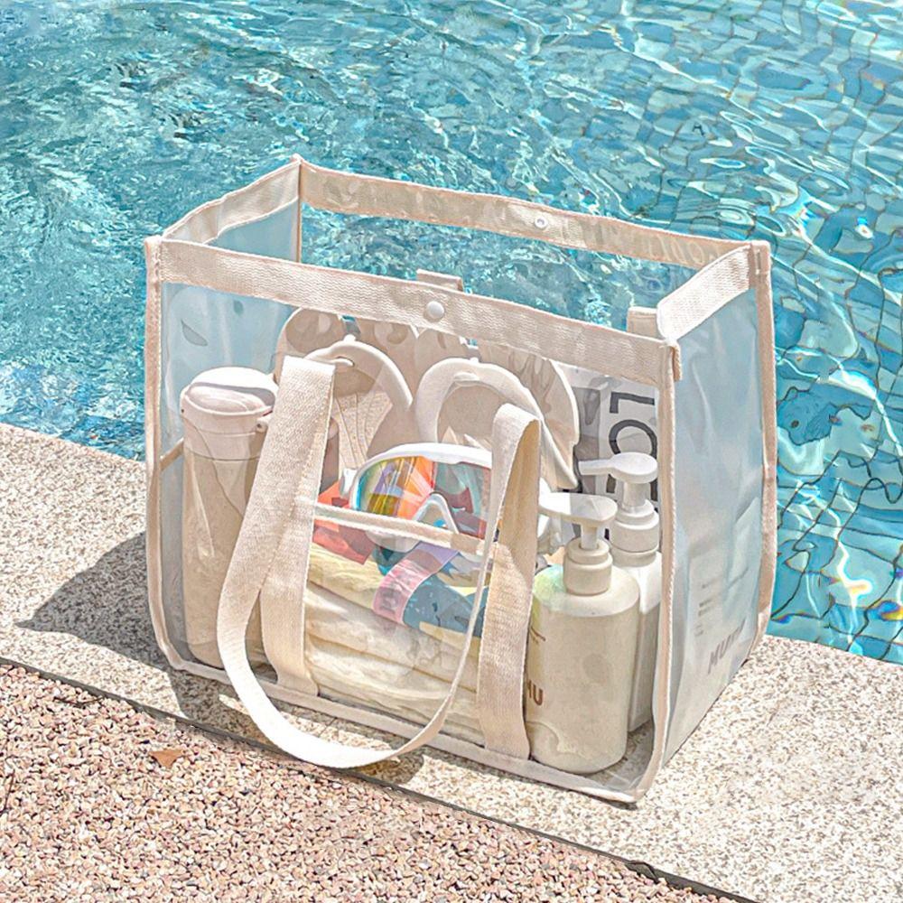 Waterproof Swimming Beach Bag Transparent Toiletry Bag New Travel Clothing Storage Bag