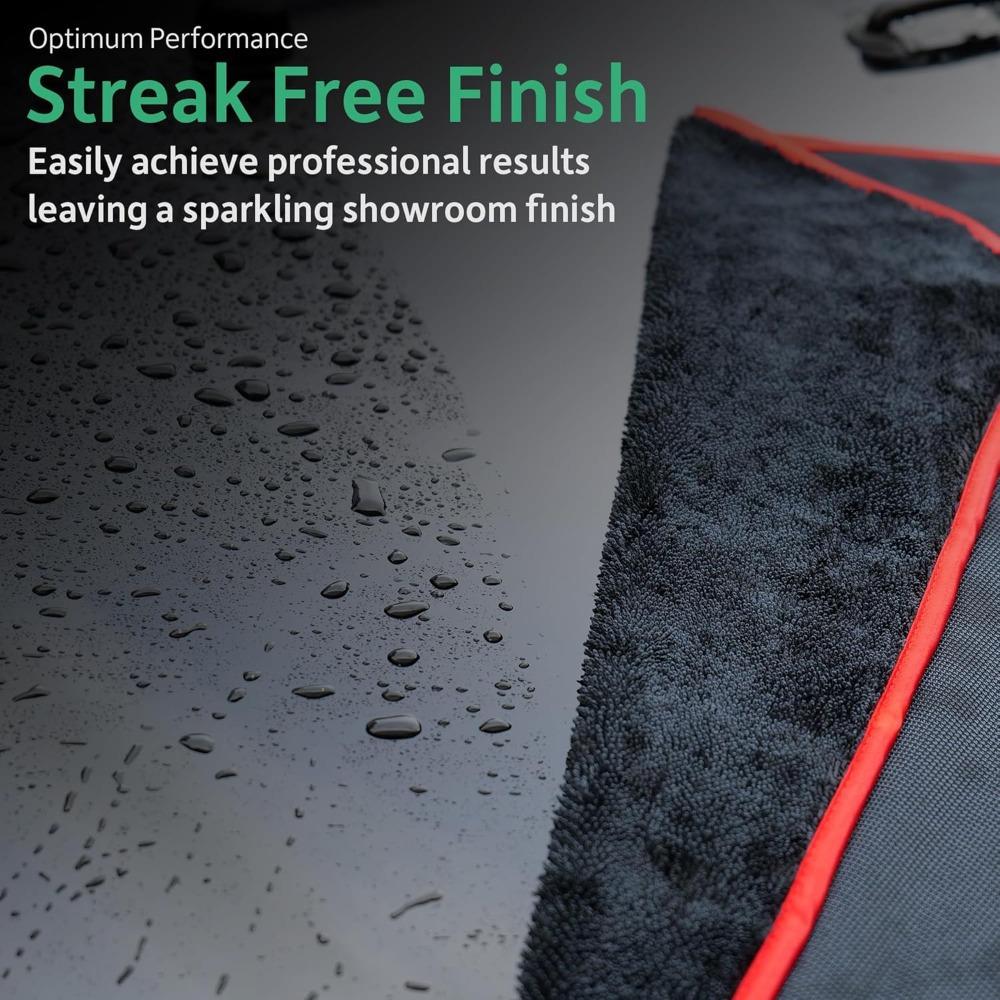 Großes 23,62*35,43 Zoll Auto-Trockentuch: Luxuriöse Mikrofaser-Autotücher, Schnelltrocknend und Streifenfrei, Geeignet für Autos, LKWs, Boote und Wasserfahrzeuge