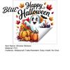 Waterproof Holiday Glass Stickers Halloween Static Window Clings Watercolor Pumpkin Ghost Skull Decals No Spooky Decals for Party Glue Living