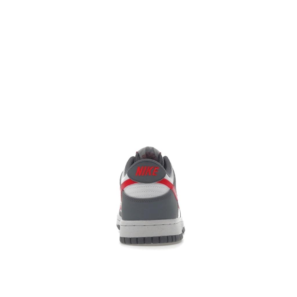 Nike Dunk Low Next Nature GS Smoke Grey Light Crimson Kids Sneakers White FB8038-001