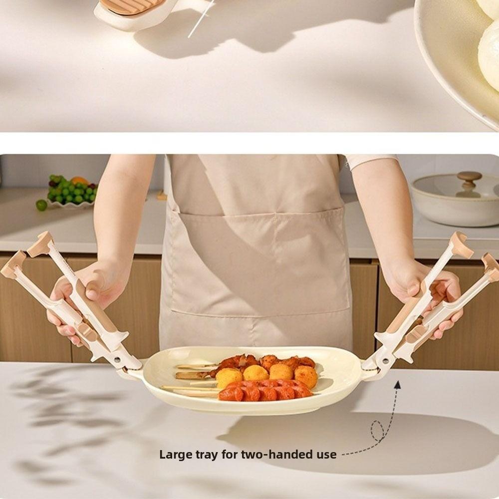 Silicone Handle Dish Gripper Non-Slip 2-in-1  Bowl  Clip Pot Holder Clamp  for Baking Cooking