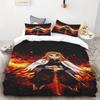 Duvet Covers Japan Anime 3D Printed Kawaii Demon Slayer Bedding Set Duvet Covers Comforter Bedding Sets Bedclothes Bed Home