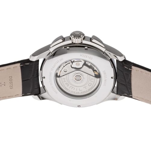 Hamilton Jazzmaster Automatic Chronograph Watch, Black Dial, Stainless Steel, Sapphire Crystal, Automatic, 42mm, Swiss Brand, Men's, H32616533