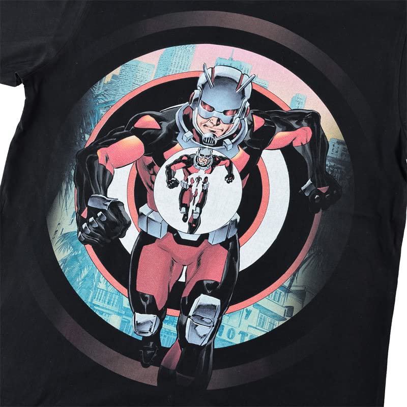 EVERSOUL Marvel Ant-Man Short Sleeve T-Shirt, American Comic Character, Iron Man Merchandise, Men's, Black, Size M [Parallel Import]