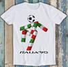 Logo Italia 90 Coppa del Mondo Calcio Italia 1990 Maglietta Divertente Regalo M1460