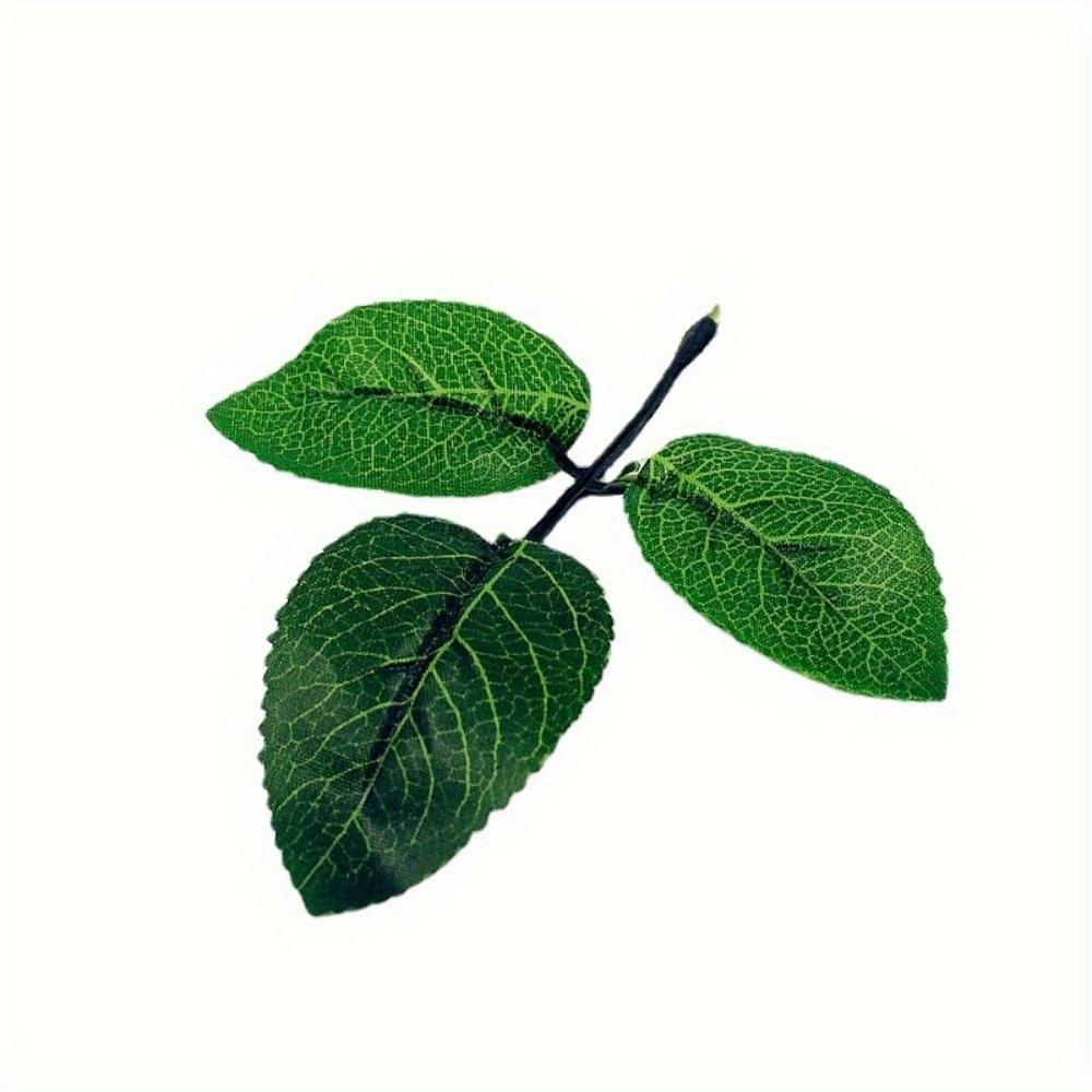 50Pcs/Pack Roses Green Leaf Wedding Bridal Accessories Christmas Home Decor Crafts Leaves Decorative Flowers Wreaths