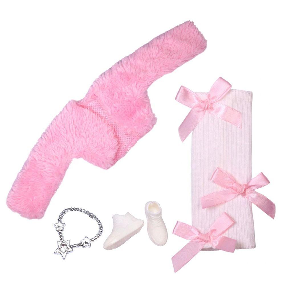 DIY Accessories Doll Elegant Dresses Fashion Plush Coat for 1/6 BJD 11.5" Dolls