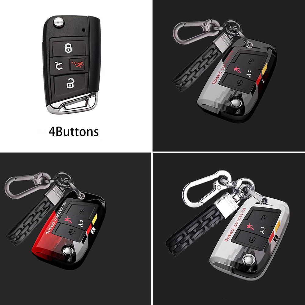 Abs Car Key Case Cover Shell Fob For Volkswagen Vw Golf 7 Alltrack Mk7 For Skoda Octavia A7 Seat Remote 3 4 Buttons